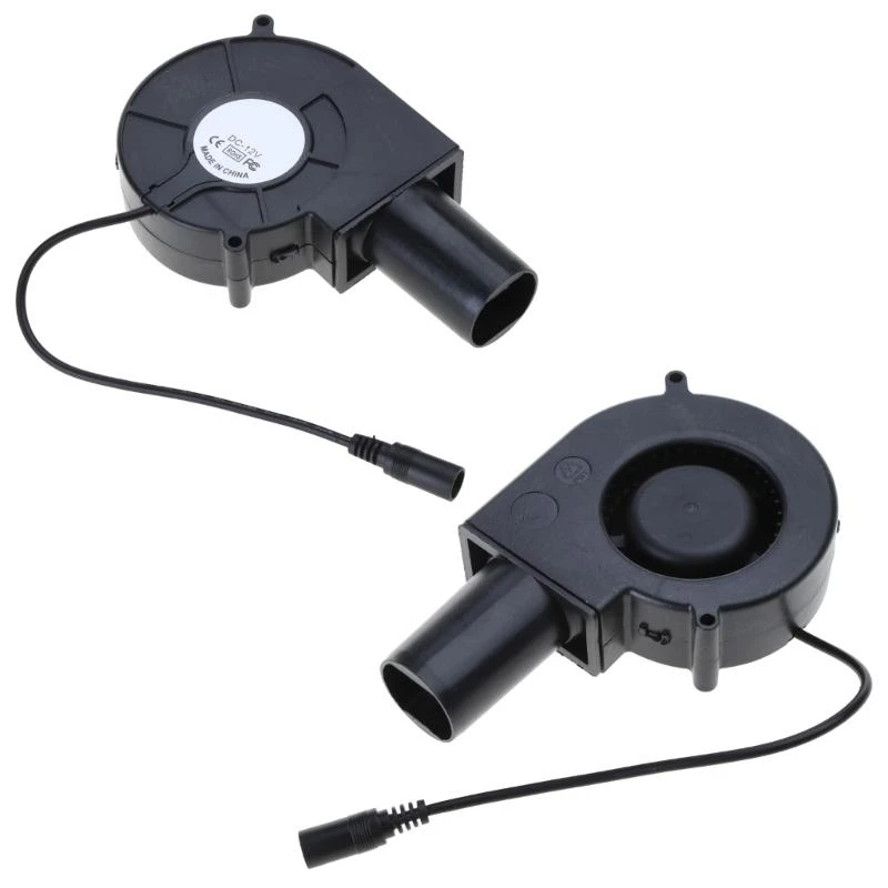 

Вентилятор для барбекю, 97x95x33 мм, 12 В, 2 А, большой поток воздуха, питание от переменного тока, с кабелем 26 см для пикника,