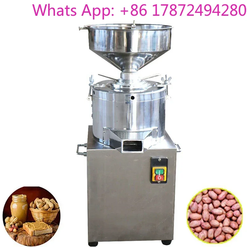 1500W Automatic Vertical Sesame Paste & Peanut Butter Machine Small Two-Phase Electric Grinder