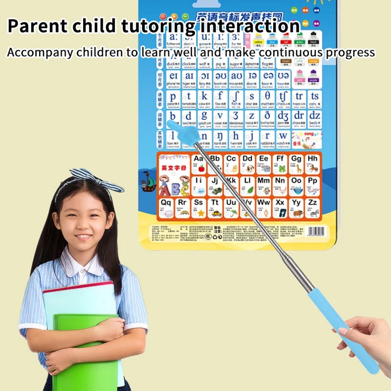 Steel Teaching Pointer Telescopic Rod Finger Design Teaching Stick Finger Reading Sticks Tools School Office Supplies