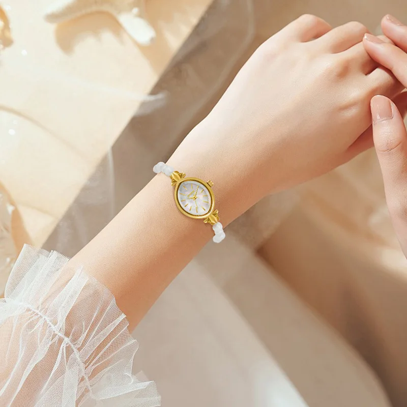 Pearl High End Style Watches Sports Small And Compact Dial Women's Elegance Temperament Valentine's Day Gift Retro Unique Watch