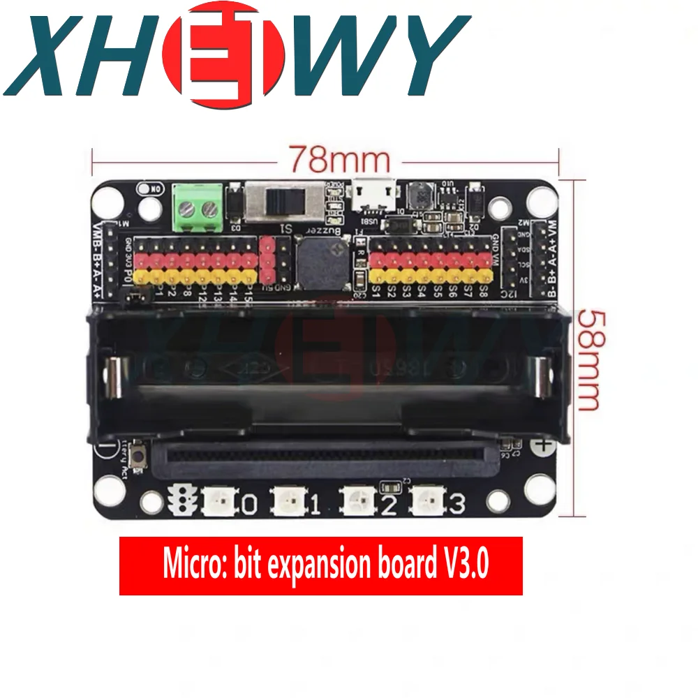 BBC micro: bit V2 V1.5 motherboard NRF51822 development board Python programming connector protective case