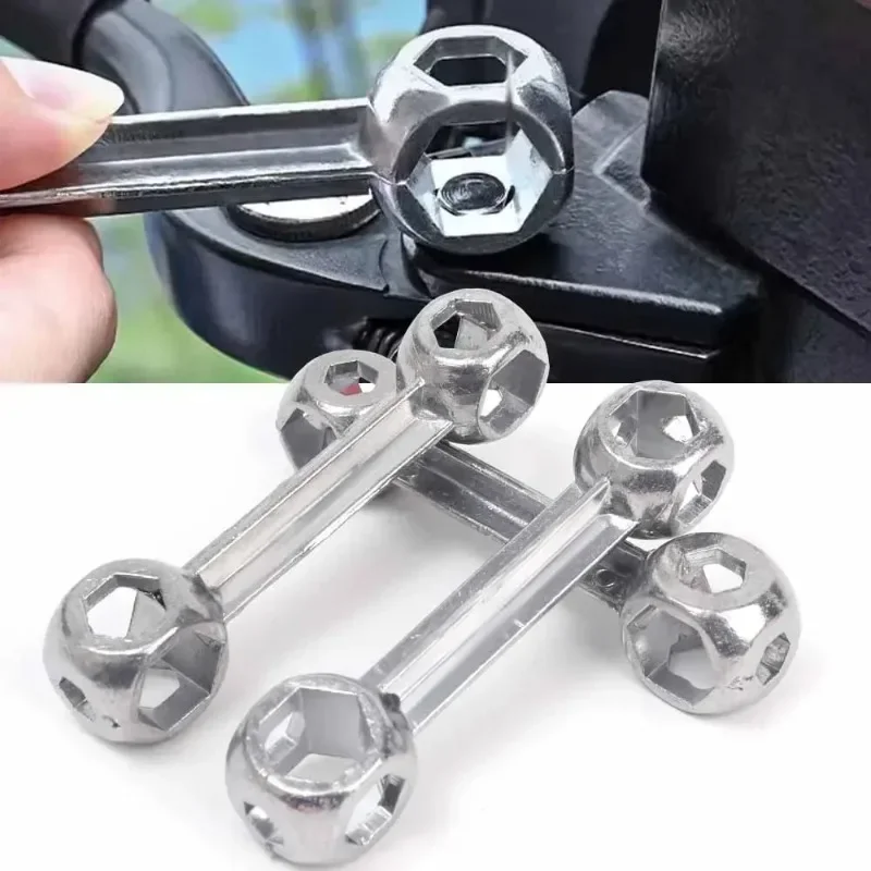 Metal Hexagonal Wrench 6~15mm Car Bicycle Hexagonal Screw Installation Disassembly Tool Multi Purpose Sleeve Bone Shaped Wrench