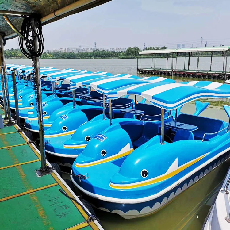 Water play equipment electric speed boat rowing boats water pedal boat price