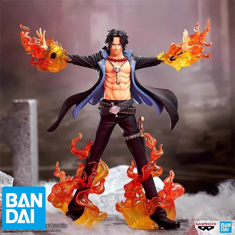 

Bandai Original ACE One Piece DXF SPECIAL Sail Fire Fist Ace Jing Pin Action Figure Anime Model Toys Collection Doll Gift