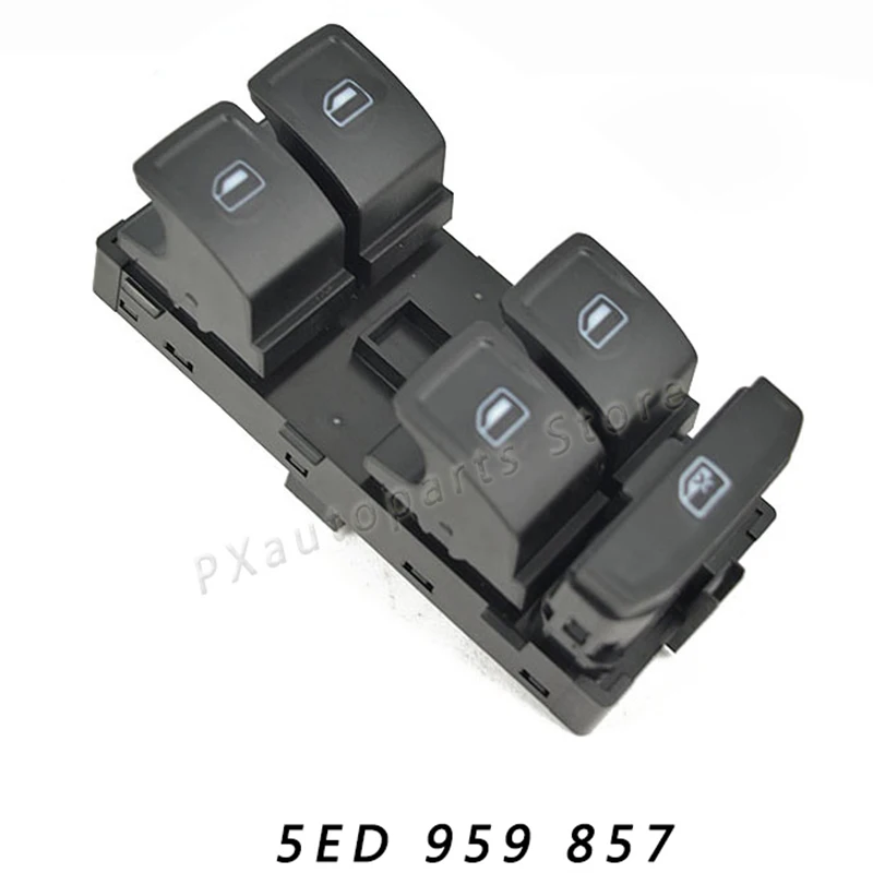 5E0959857 Car Electric Power Window Switch Control Button Front Left For SKODA OCTAVIA 2014-2018 5ED959857 5ED959857A