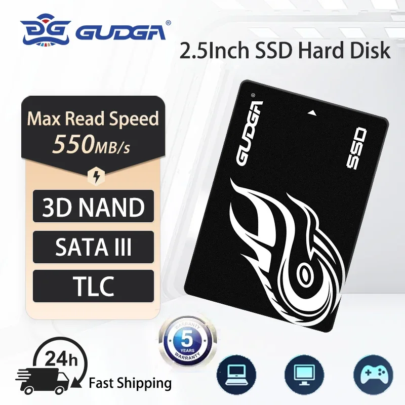 GUDGA жесткий диск 2,5 "SATA3 6 Гб/с SSD 256 ГБ Внутренний твердотельный жесткий диск для ноутбука настольного ПК жесткий диск