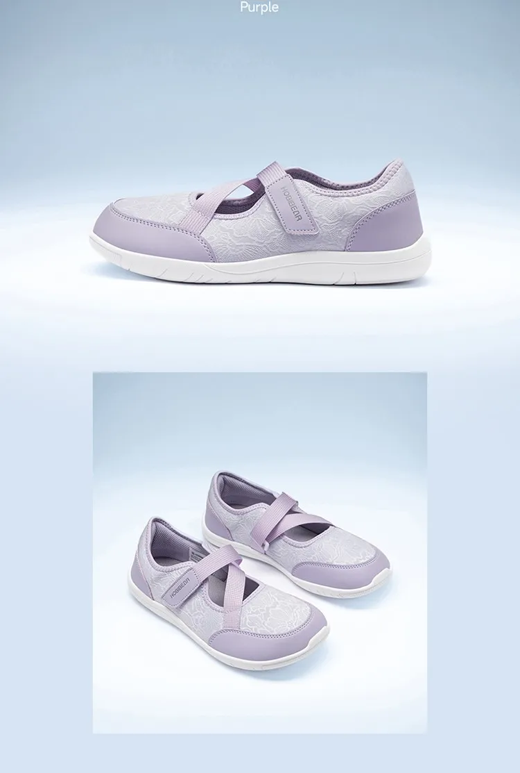 HOBIBEAR Mary Jane Flats für Damen mit breiter Passform, Barfuß-Ballettschuhe, verstellbarer Klettverschluss, leichte Zero-Drop-Schuhe – Detail 16