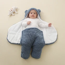 Winter Newborn Baby Wrap Blankets Baby Sleeping Bag Envelope For Newborn Sleepsack Cotton Thicken Cocoon for Baby 0-6 Months