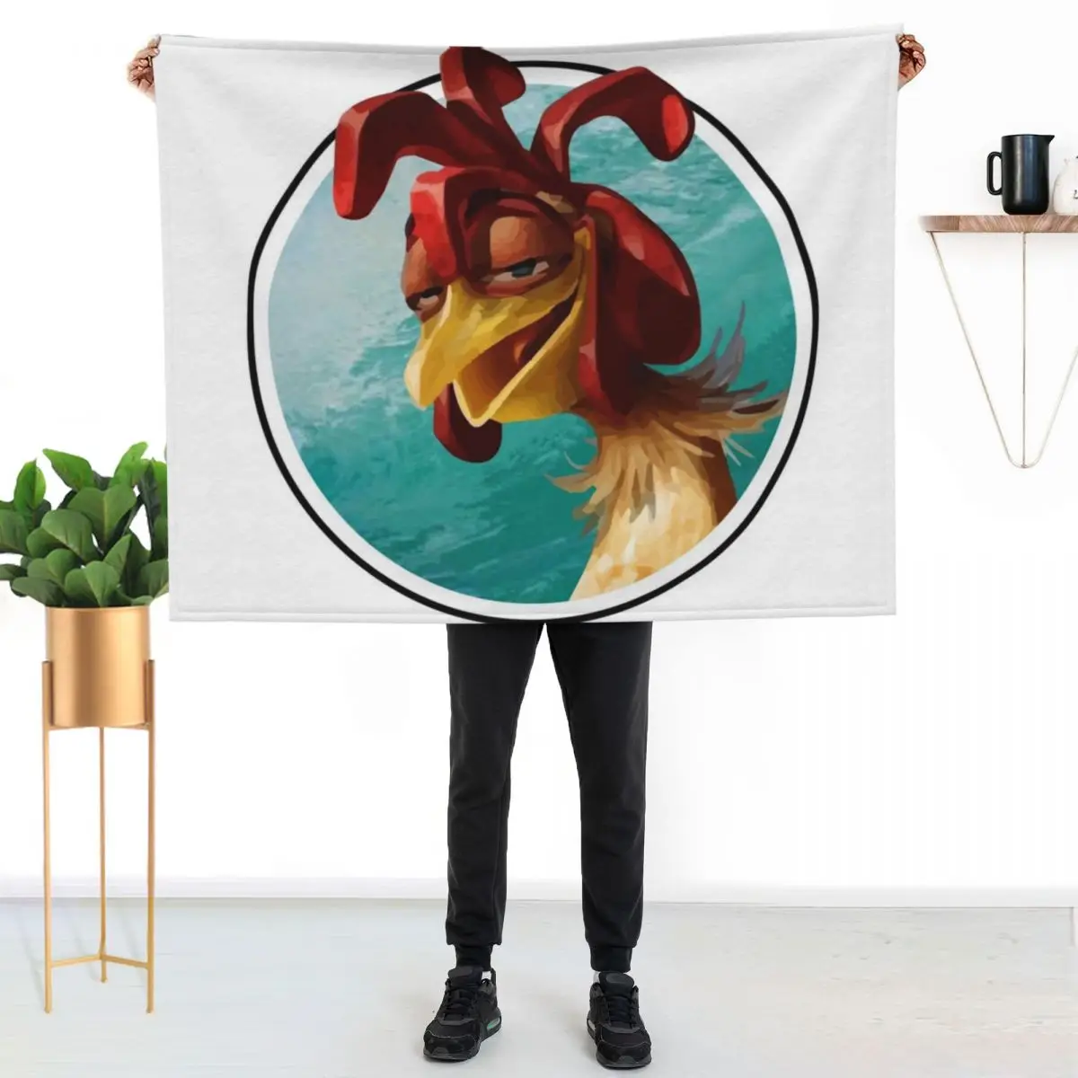 chicken joe surfs up - sweet surf Throw Blanket Flannel Fleece Soft Warm Throw Blanket