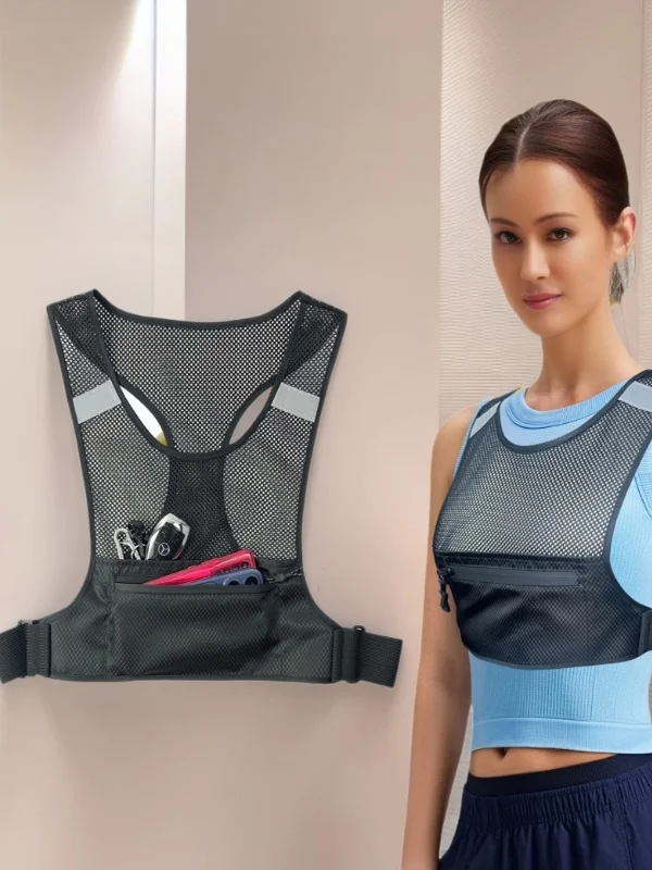 Close-Fitting Waterproof Running Waist Bag for Marathon Fitness Equipment Outdoor Sports Multifunctional Vest Mobile Phone Bag