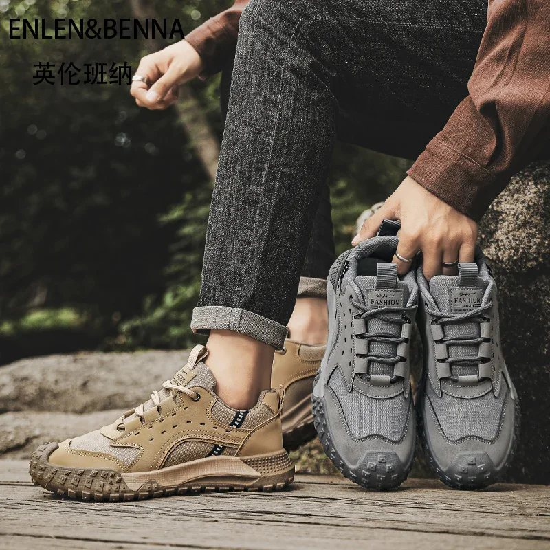 الخريف عارضة أحذية للرجال الرياضة في الهواء الطلق تشغيل موضة جديدة تنوعا الدانتيل يصل خفيفة الوزن تنفس عدم الانزلاق أحذية رياضية