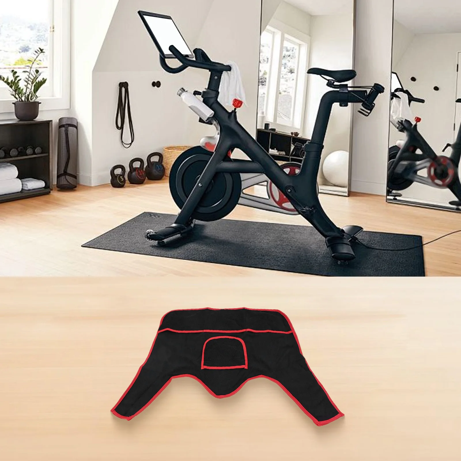 Handlebar Sweat Towel Cover Protection Cover Black Red Sweatproof Towel User-friendly Installation Easy To Wash
