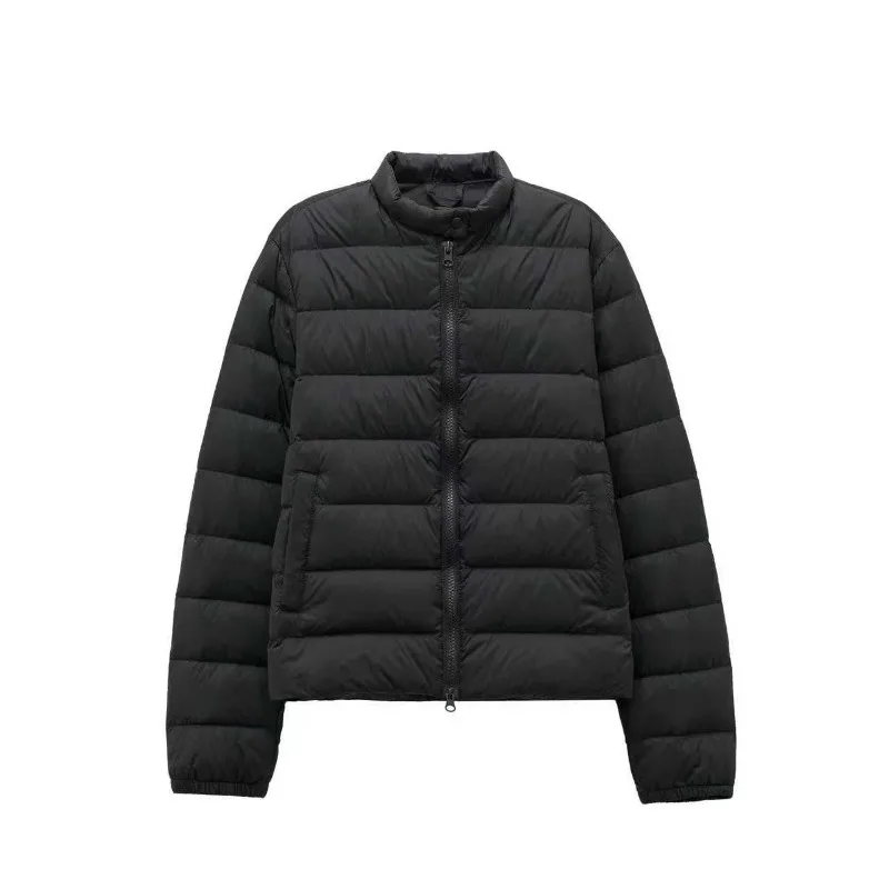 korean Spareribs Lightweight Down Jacket Women's 2026 Autumn and Winter New Short Vertical Collar Small Outdoor Warm Jacket