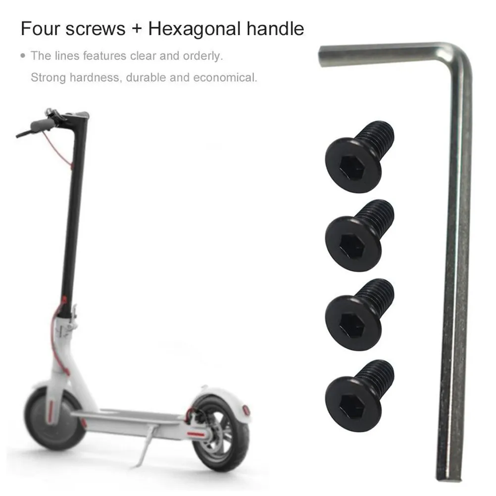 

1Set Corrosion Resistant Stainless Steel Scooter Front Fork Tube Pole Screws Handlebar Replacement Parts Electric Scooter