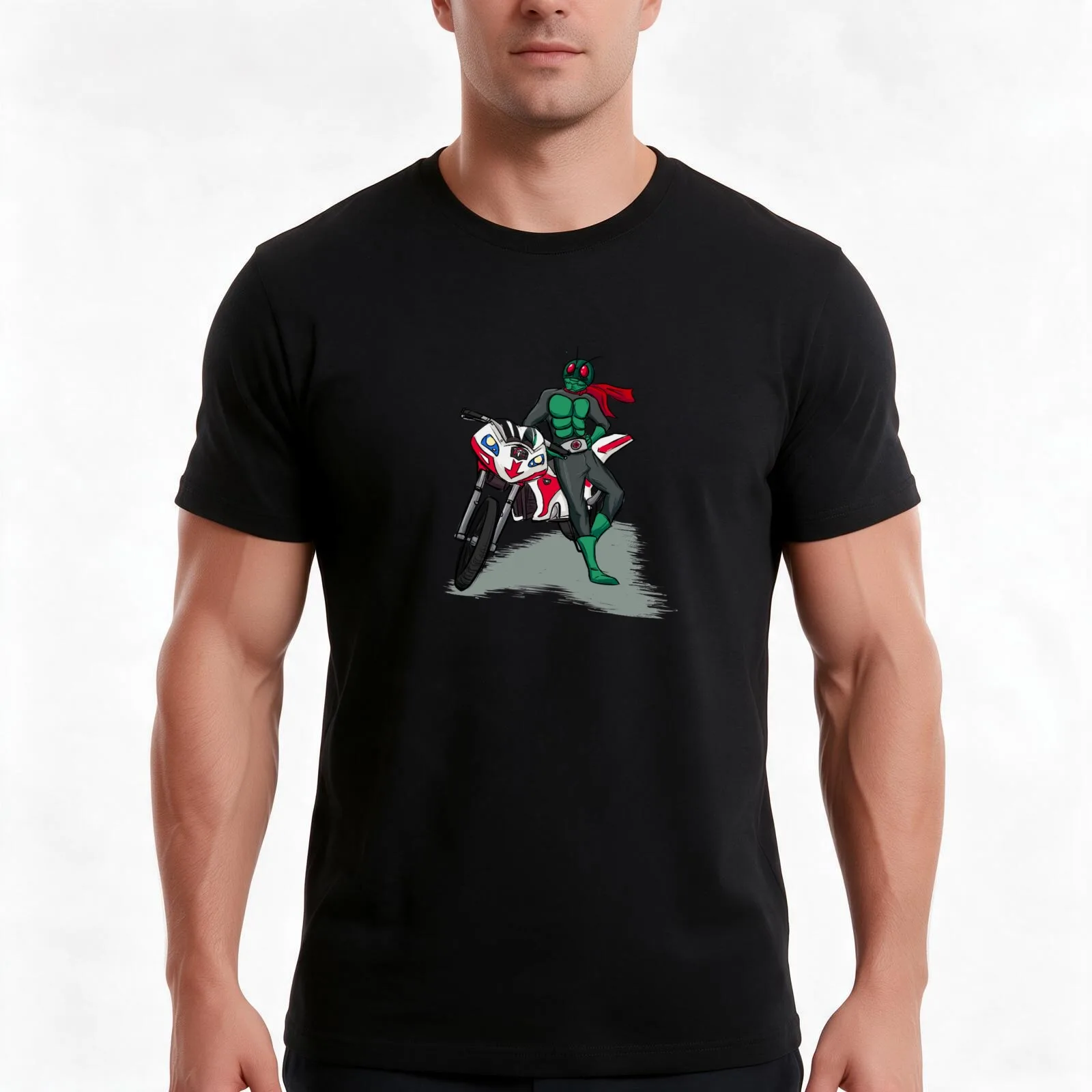 Kamen RiderLet's Go! Rider Kick! T-Shirt Summer Casual Cotton Tee, Unisex Men Women