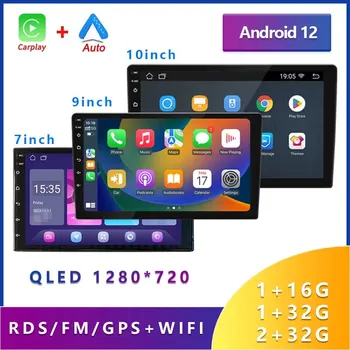 7"/9"/10" OLED Carplay Car Android Radio Video Player GPS WIFI Smart Systems 2DIN Universal For Toyota Honda Volkswagen Hyund