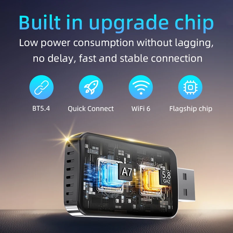 Novo adaptador de caixa 2 em 1 ai com fio para carplay sem fio e android auto para carplay/carros automotivos com fio 99%, plug and play, wi-fi, dongl inteligente