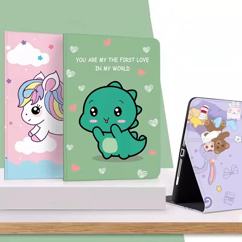 Kids Case For Xiaomi Redmi Pad SE 11 Inch 2023 10.6 Cute Cartoon Animal Smart Stand Flip Cover For Mi Pad 5 6 Pro 6 Max 14 Case