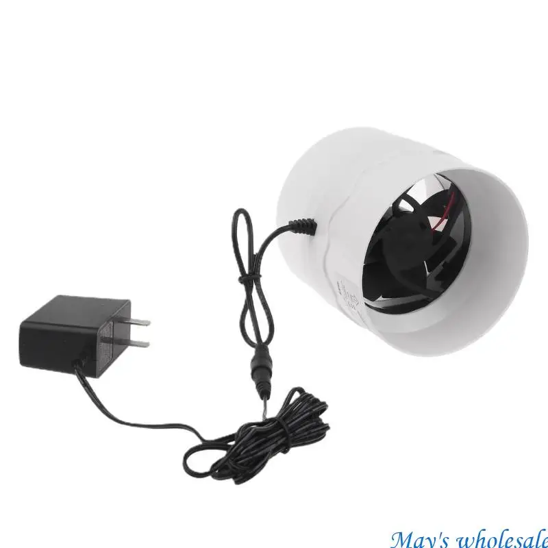 

4-дюймовый вытяжной вентилятор с низким уровнем шума, линейный воздуховод, гидропонный вытяжной вентилятор 448A