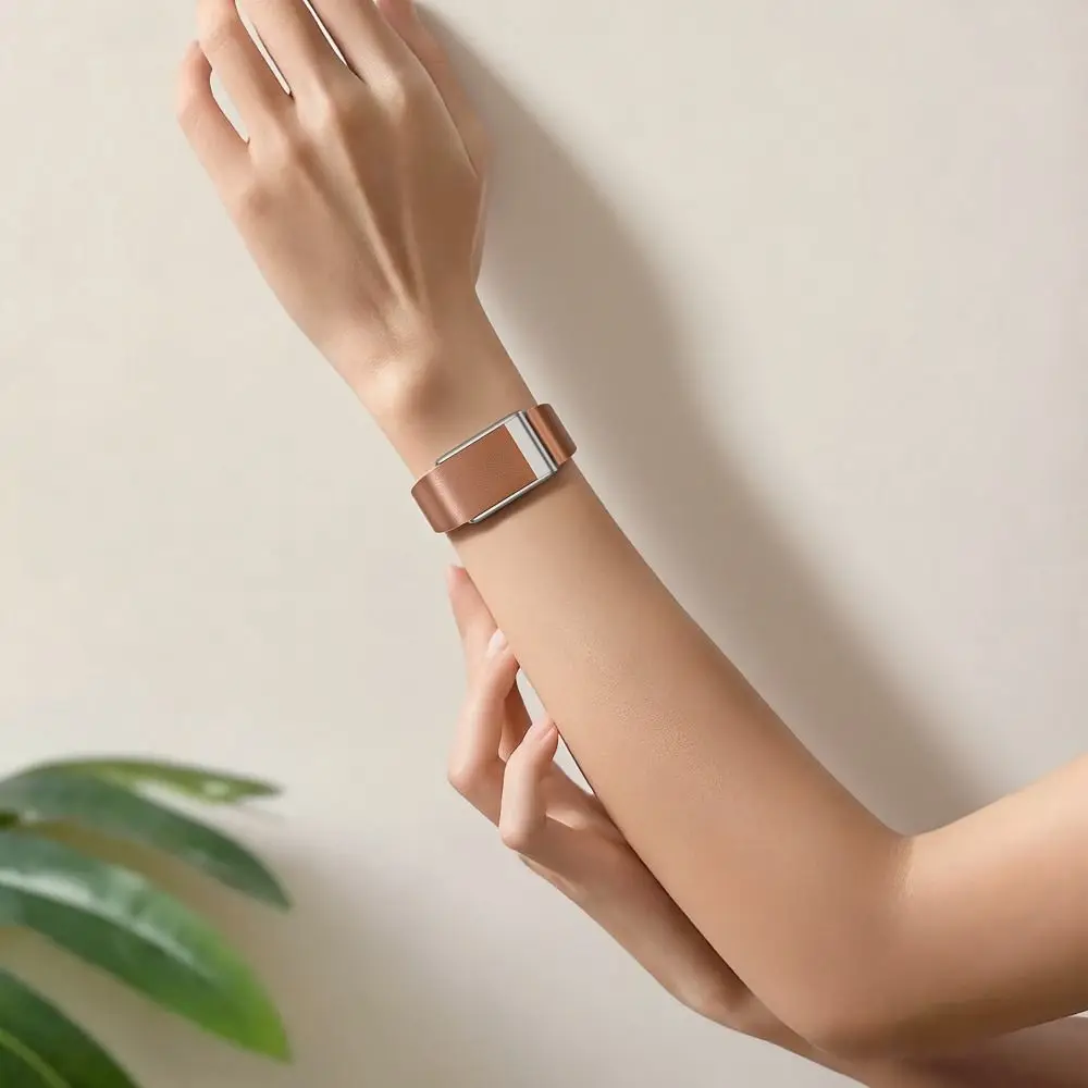 Soft Replacement Leather Strap Genuine Leather Adjustable Fitness Band Wristband for Whoop 5.0/MG