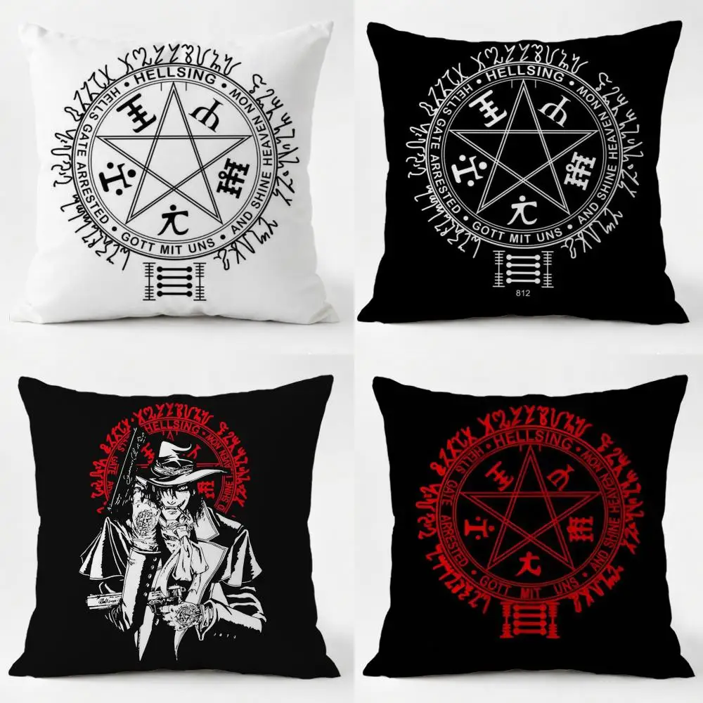 Anime C-Castlevania Cushion Cover Daily Washable Linen Pillowcase Soft  for Sofa Bed Home Room Decor