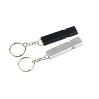Pet Dog Training Whistle Aluminum Two-tone Training Whistles Cat Birds Training Tool for Recall Barking Control Survival Whistle