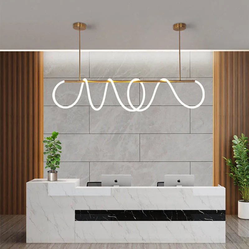 Imagem -05 - Modern Long Hose Led Teto Lustre Iluminação Pendente Lusters Luminárias Sala de Jantar Cozinha Bar Suspensão Design 2024