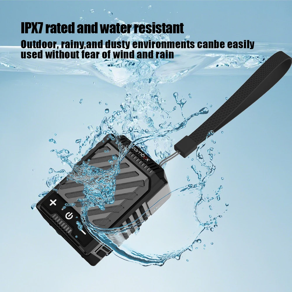 2024 Best Seller AMZ Mini altoparlanti wireless portatili impermeabili IPX7 Altoparlanti indossabili clip-on alimentati a batteria per uso esterno