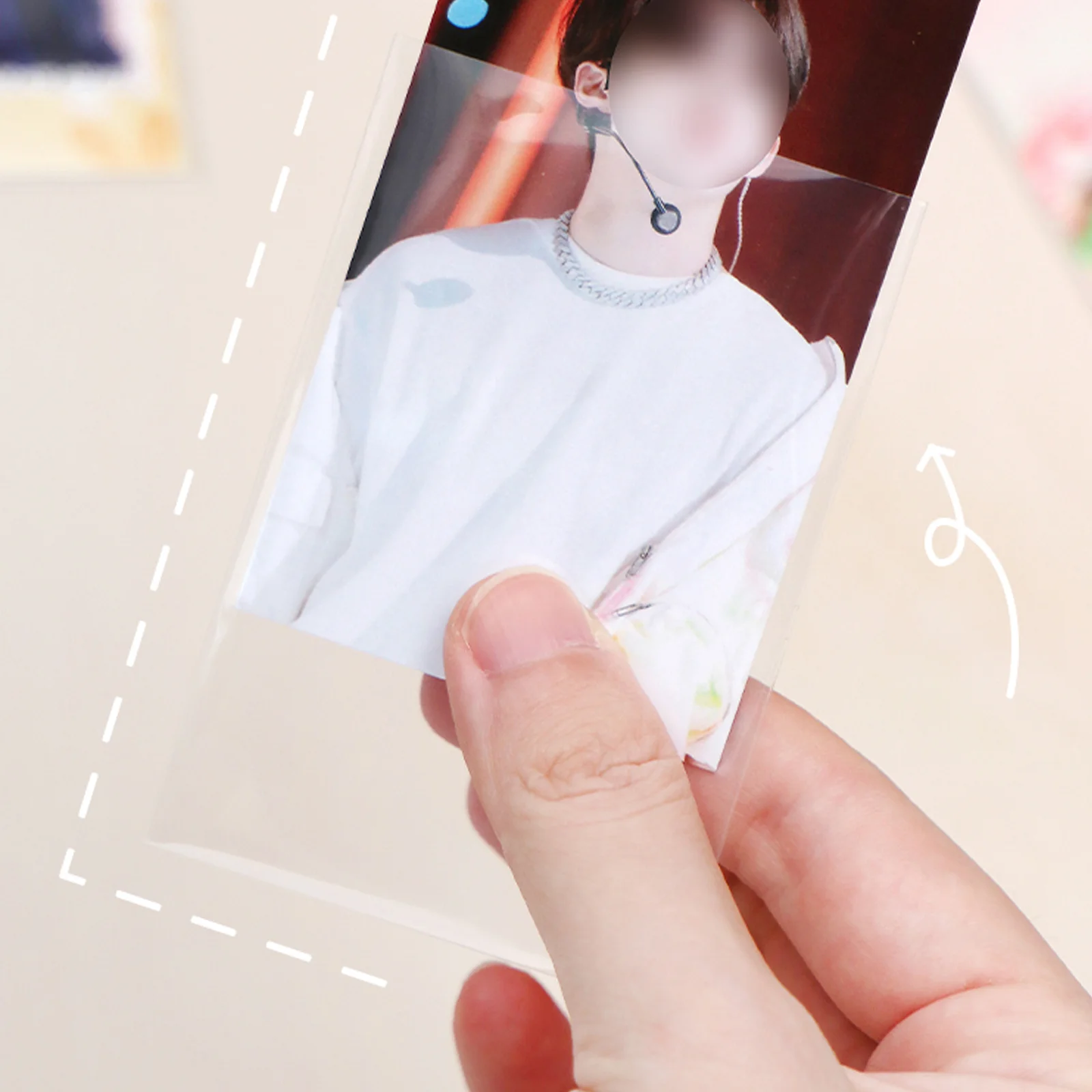 100 Pcs Clear Cards Covers Baseball Holder Anti-scratch Trading Sleeve Standard Sleeves Plastic Deck Protectors