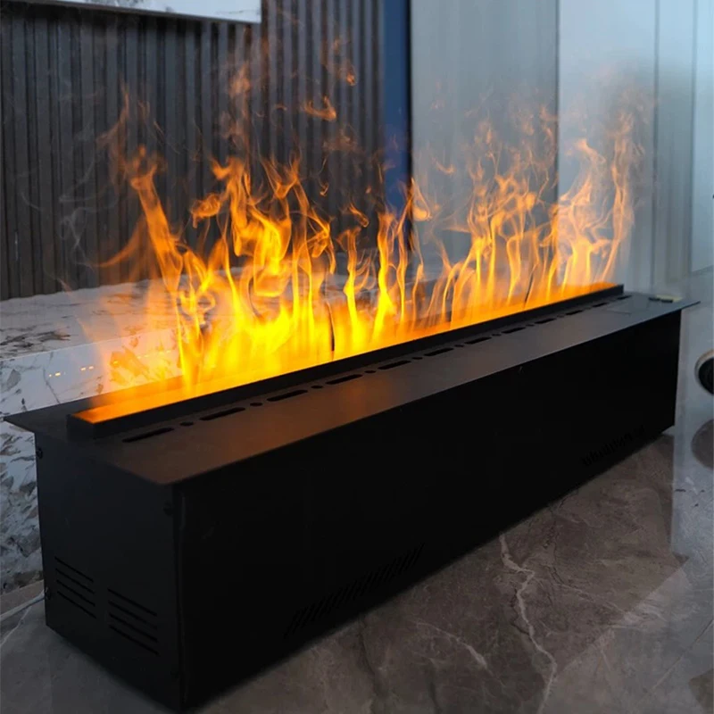 Electronic Simulation 3D Flame Atomization Fireplace For Embedded Heating, Energy-saving And Decorative Use In Households