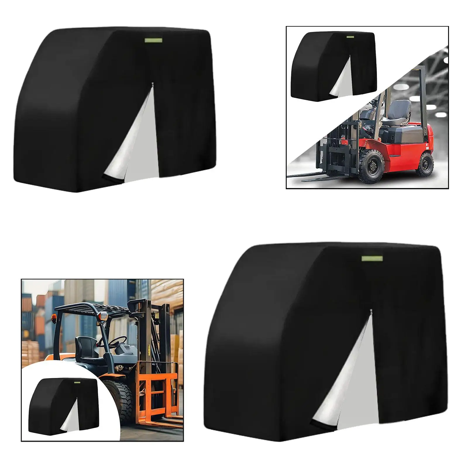 Forklift Cover Protective All Weather Use Unique with Zipper Door Snowproof Waterproof Dustproof Forklift Rain Cover Protection