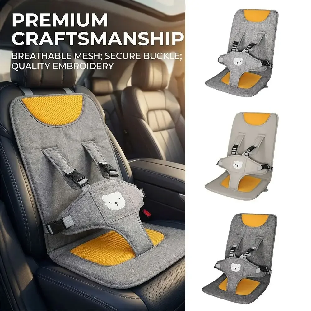 Design sicuro e minimalista, seggiolino portatile per neonati adatto a bambini dai 6 mesi ai 3 anni, facile da usare, ideale per i viaggi, pieghevole con cuscino di supporto, seggiolino rialzato per