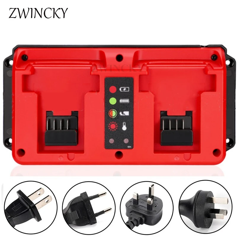 

Double Charger Power tool 20V 18V For Milwaukee Batteries Li-ion Battery Charger 48-11-1862, 48-11-1880, 48-11-1850, 48-11-1852