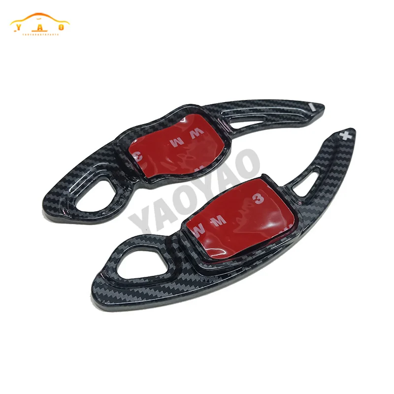 Extensión de paleta de cambio de volante de coche, fibra de carbono, ABS, para Volkswagen, VW, Golf 7, Golf 6, GTI