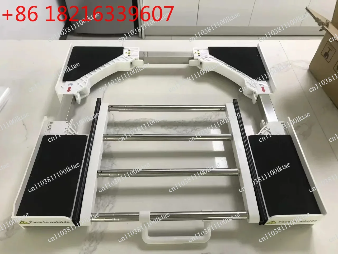 YAO Washer Dryer Stacking Kit Connecting Bracket Stackable Base Universal Pull-out Bracket with Strapping Rope