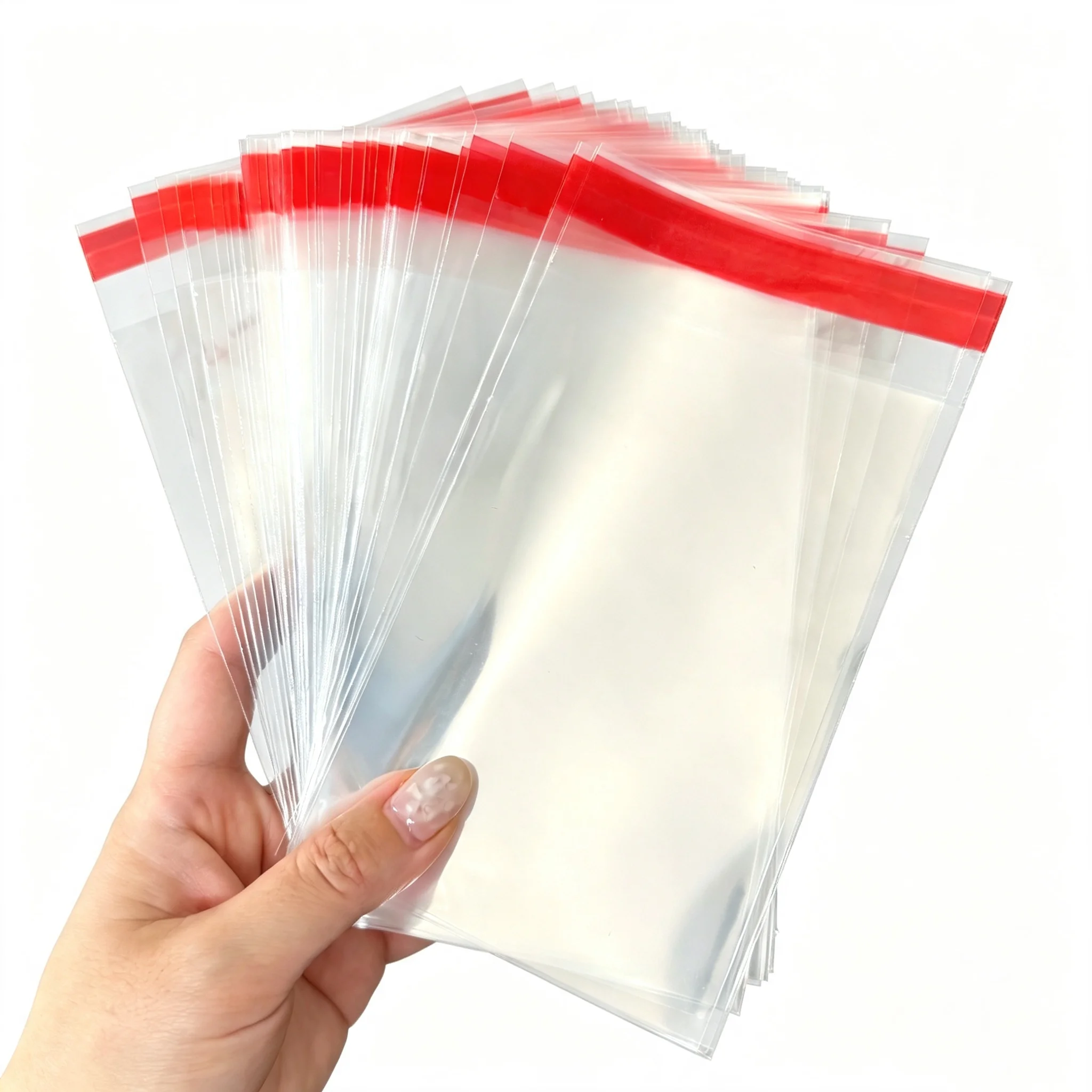 Transparente OPP Selbstklebende Plastiktüten, Klare Verpackungsbeutel für Schmuck, Süßigkeiten, Kleidung, Kleinteile, Tägliche Verpackung und Lagerung GYH – Detail 1