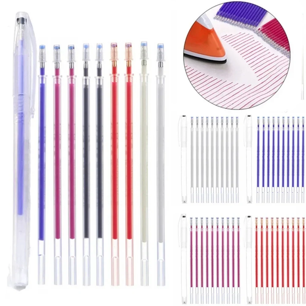 

1set Drawing Lines Disappearing Marker Pens Water Soluble Refill Fabric Markers Pencil Fade Out for clothes Sewing Accessories