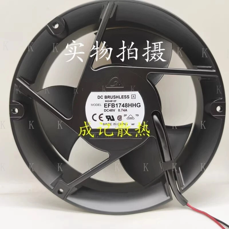 C  FOR  Delta EFB1748HHG DC48V 0.74A 17CM 2-Wire Aluminum Frame Cooling Fan