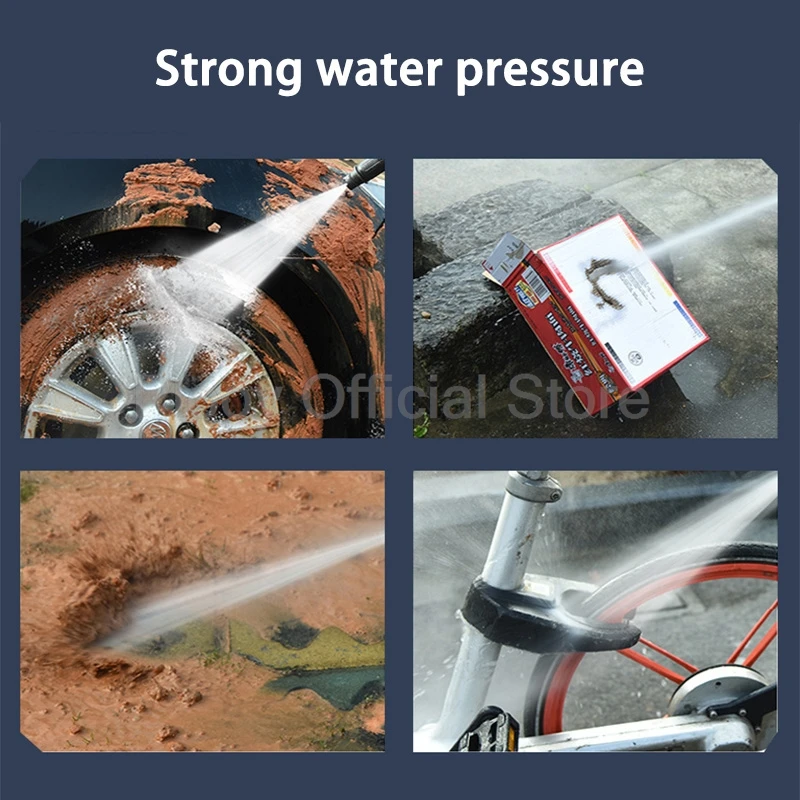 3000W High Pressure Car Washer Auto Stop 150Bar Flow Multi Nozzle Portable Wash Machine Multi Scenario For Car Furniture Home