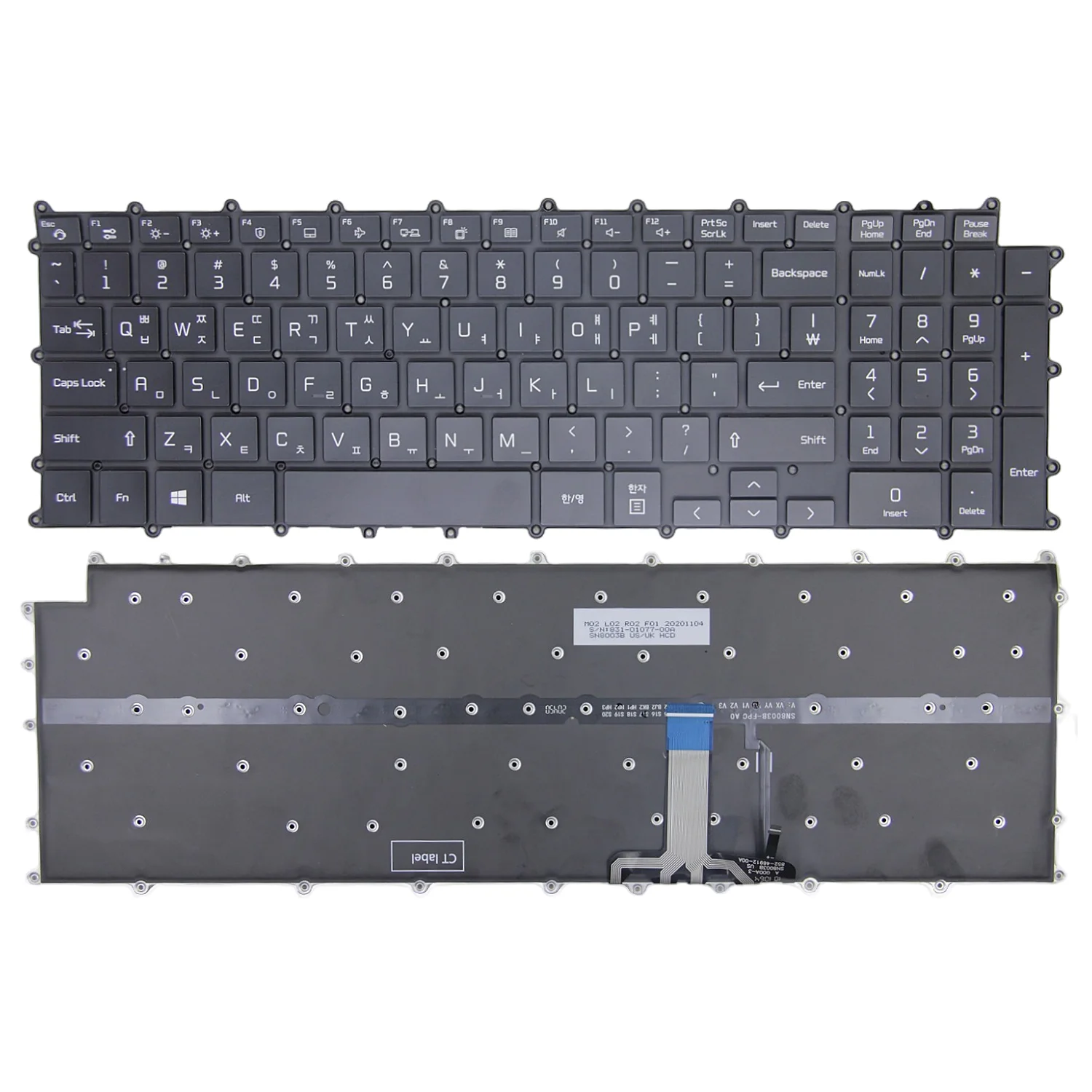 

100%New KR for LG Gram 17U70Q 17UD70Q 17Z90Q Korean Keyboard