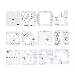 Quilting Tools Patchwork Ruler Templates Set DIY Apparel Sewing Supplies Stencil Styling Tool Acrylic Craft Handmade