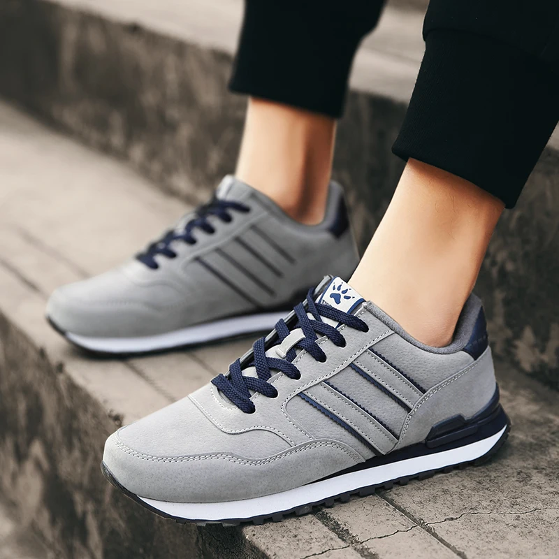 High Quality Men's Sneakers Leather Casual Shoes Autumn 2024 New Breathable Men Shoes Tenis Male Flat Shoe Zapatillas Hombre image 5