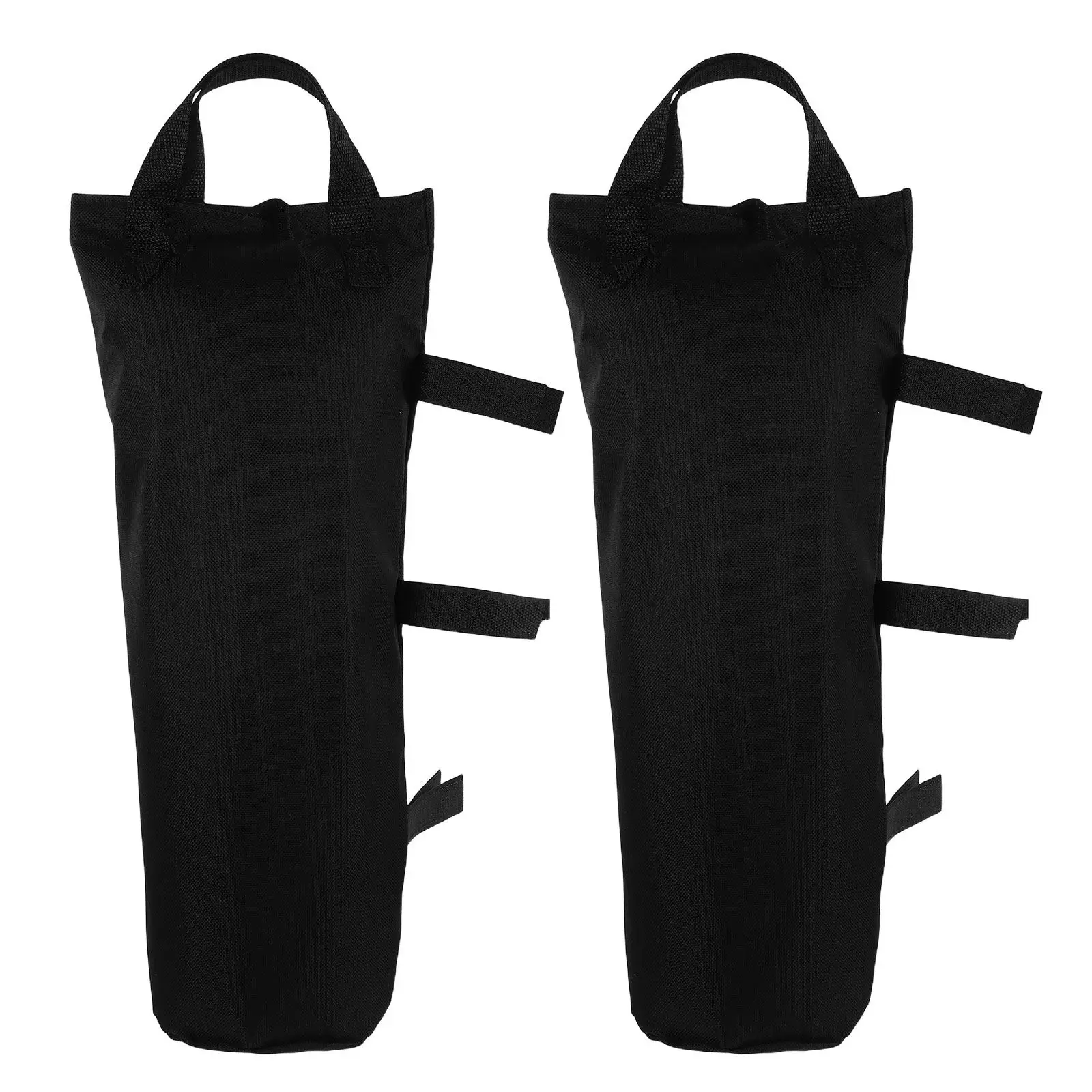 2Pcs Umbrella Weight Bags Black Fillable Sand Bags Outdoor Patio Cantilever Umbrella Stabilizer Garden Canopy Counterweight