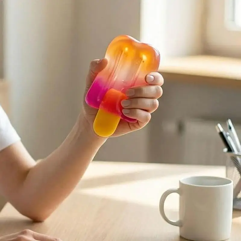 Simuliertes Eiscreme-Quetschspielzeug, langsam aufsteigend, Anti-Stress, sensorisches Fidget-Spielzeug, Zubehör für Zuhause, Büro, Klassenzimmer