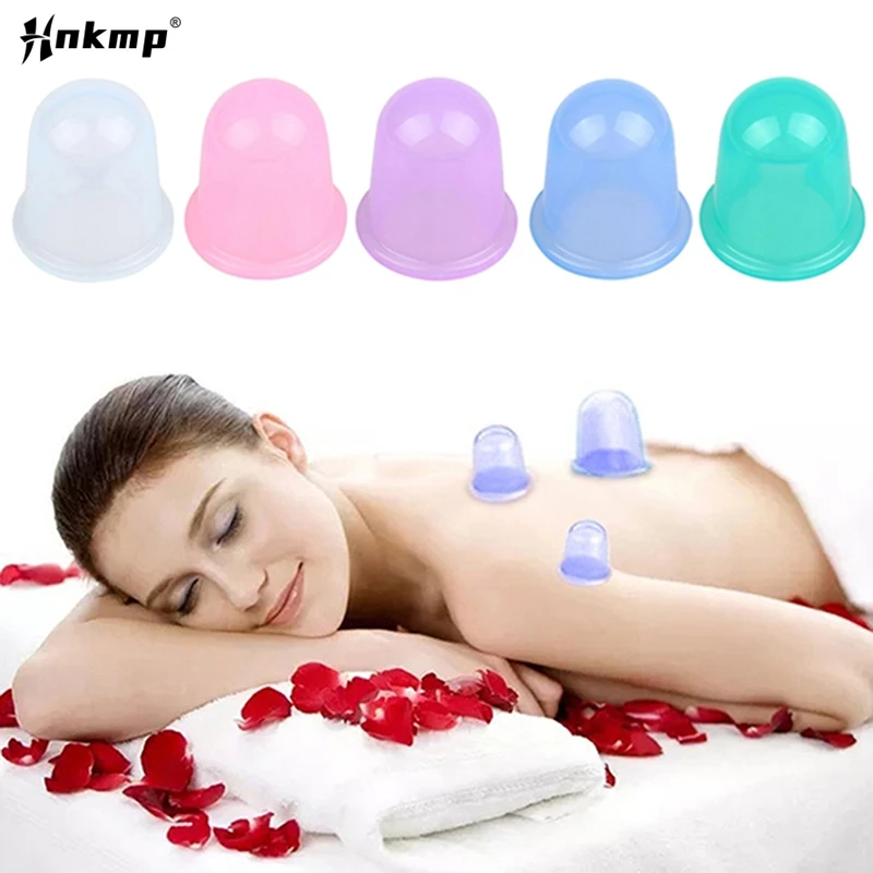 1Pcs Vacuum Silicone Massage Cupping Anti Cellulite Body Pain Relief Therapy Cups Body Massage Helper Health Care