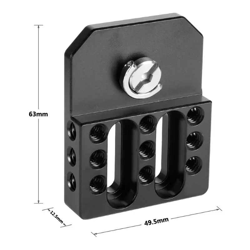 Suitable For Camera Cage Quick Release Plate, Multipurpose Mount Base With 1/4 Thread Hole & D-Ring Screw, Not Original