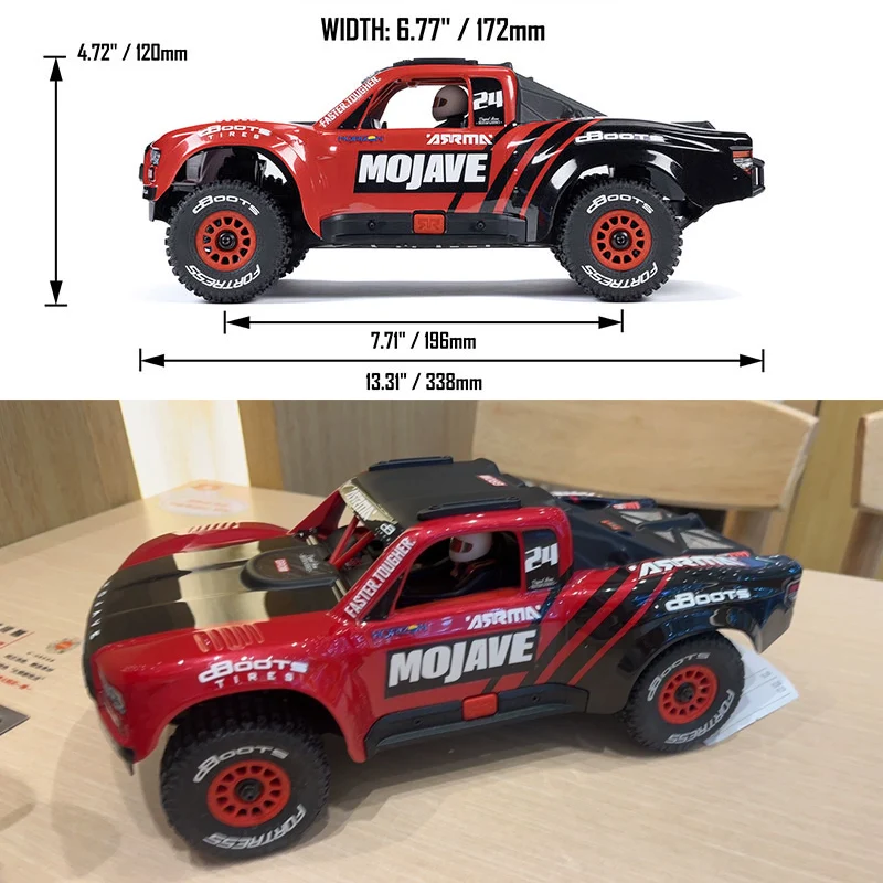 

1/14 Радиоуправляемая машина Mojave, матовая или бесщеточная | Грузовик с коротким курсом Baja 1000 | RTR Ready to Run Электрический внедорожник