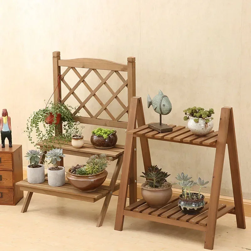 

Storage Display Plant Stand Indoor Wood Antique Window Plant Stand Flower Mini Porta Vaso Per Piante Garden Furniture Sets