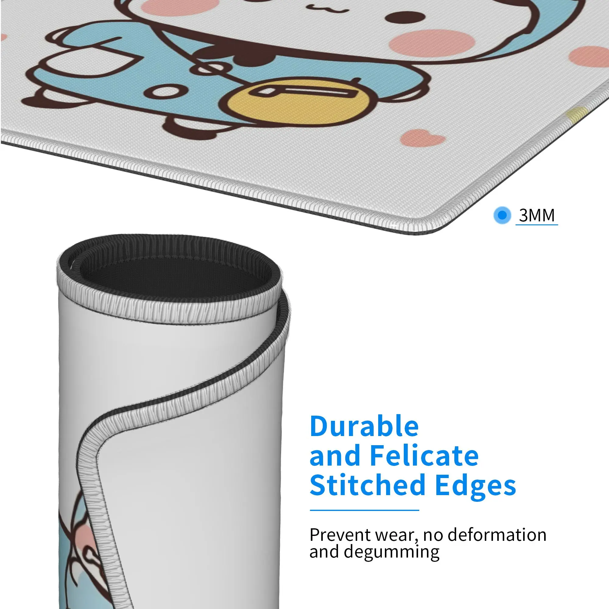 Cartoon Bubu Dudu PC Tappeto Mousepad Orso Simpatico tappetino per mouse per computer in gomma da gioco