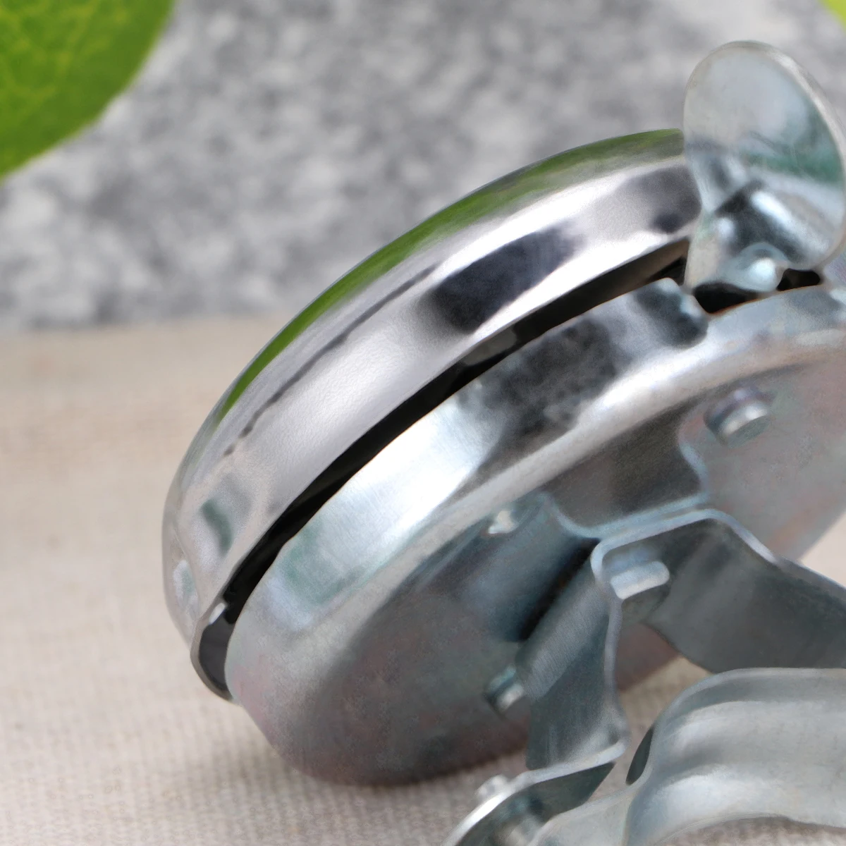 

Metal Bike Bell Ring Silvery Sound Rustproof Durable Handlebar Horn For Folding Mountain City Bikes Adults White